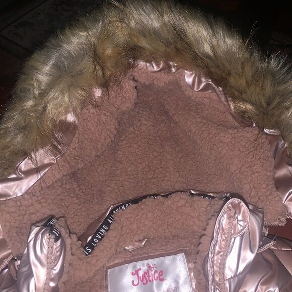 NWOT Justice Puffer Jacket size 5/6. - Picture 5 of 16